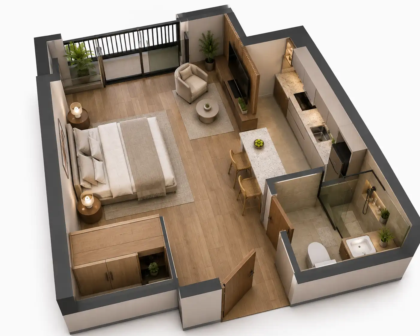 Studio Unit - 30 sqm