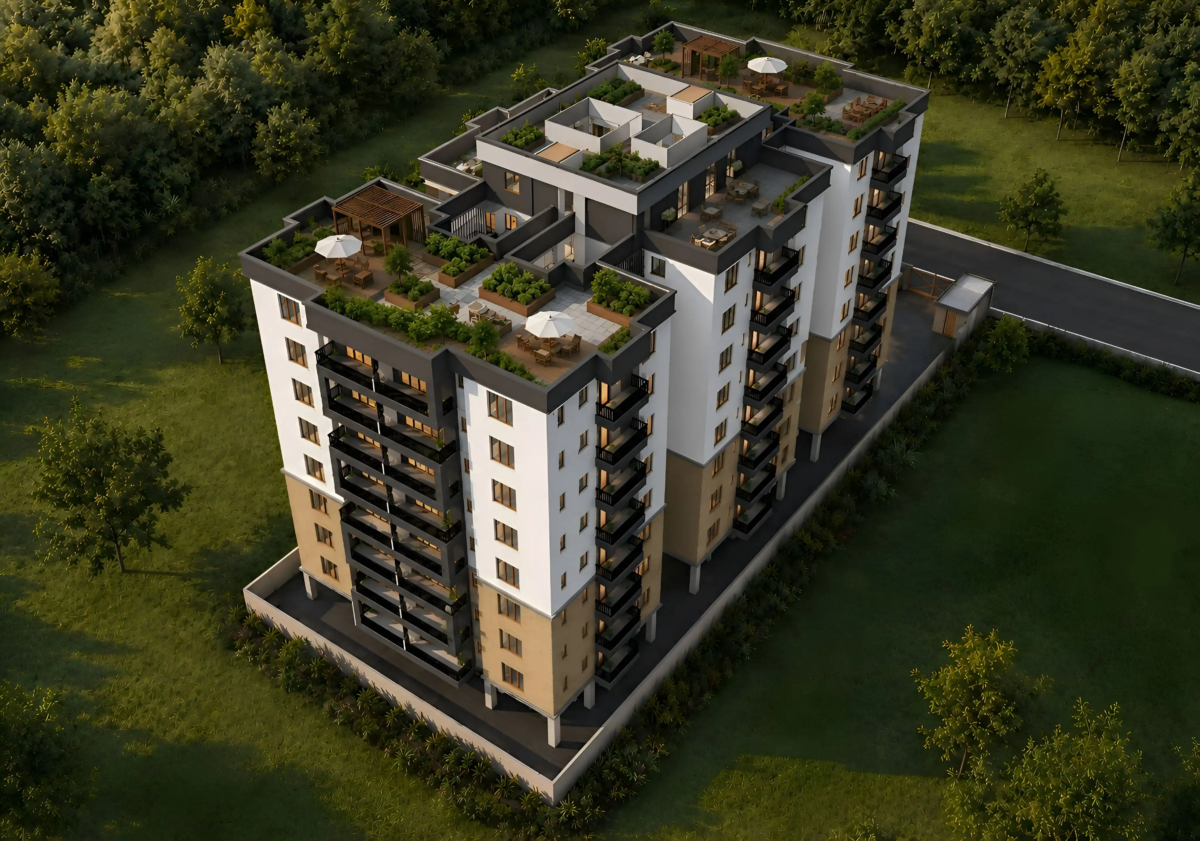 Amarisa Apartments aerial view
